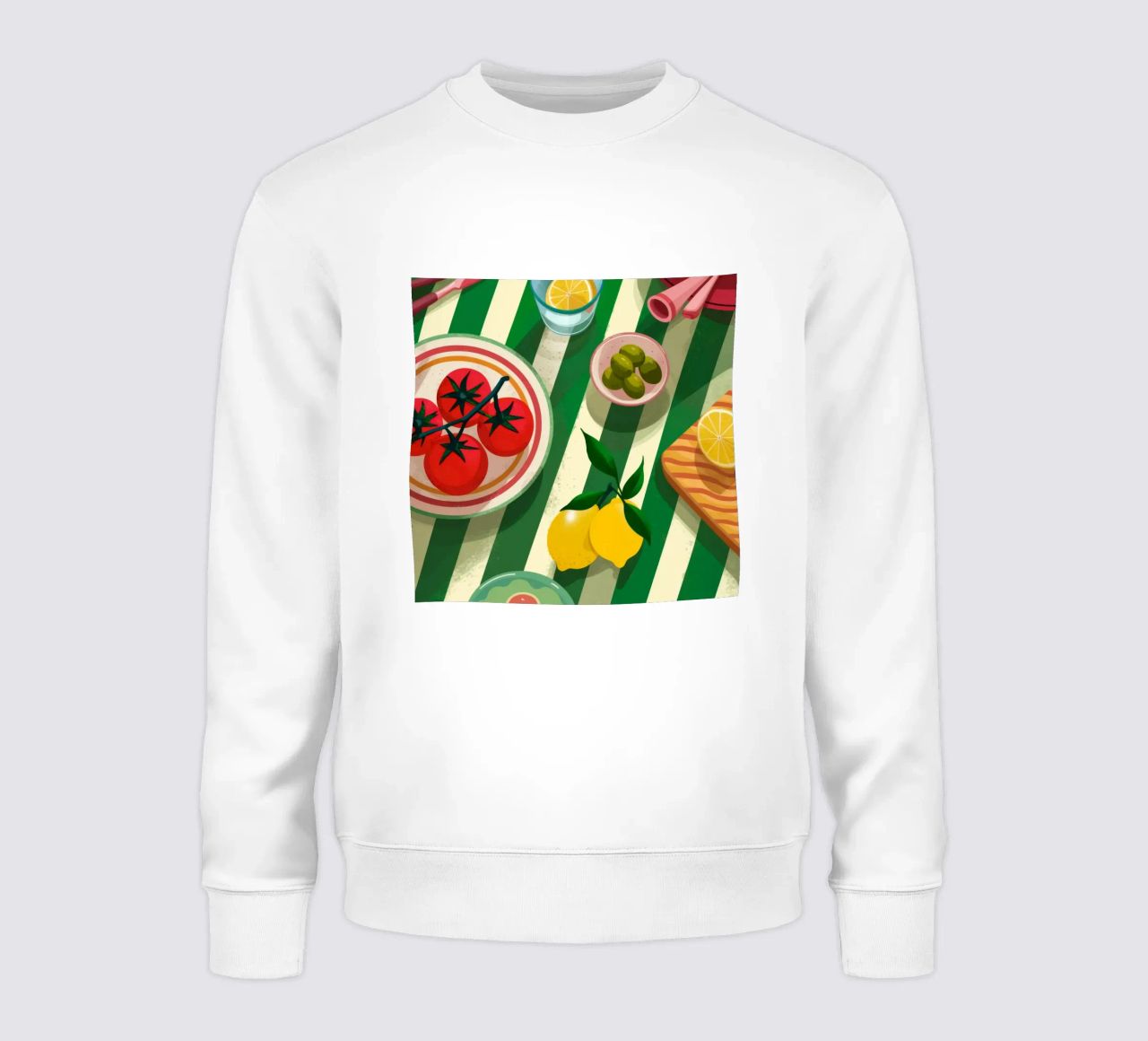 Tomato Salad Alfresco felpa da Muse Artworks