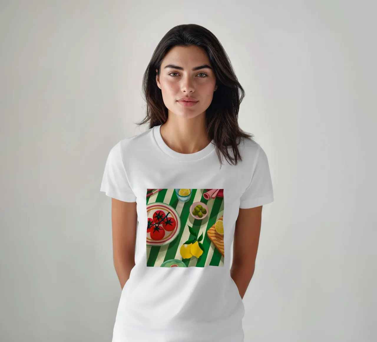 Fresh Tomato Salad t-shirt by Muse Artworks