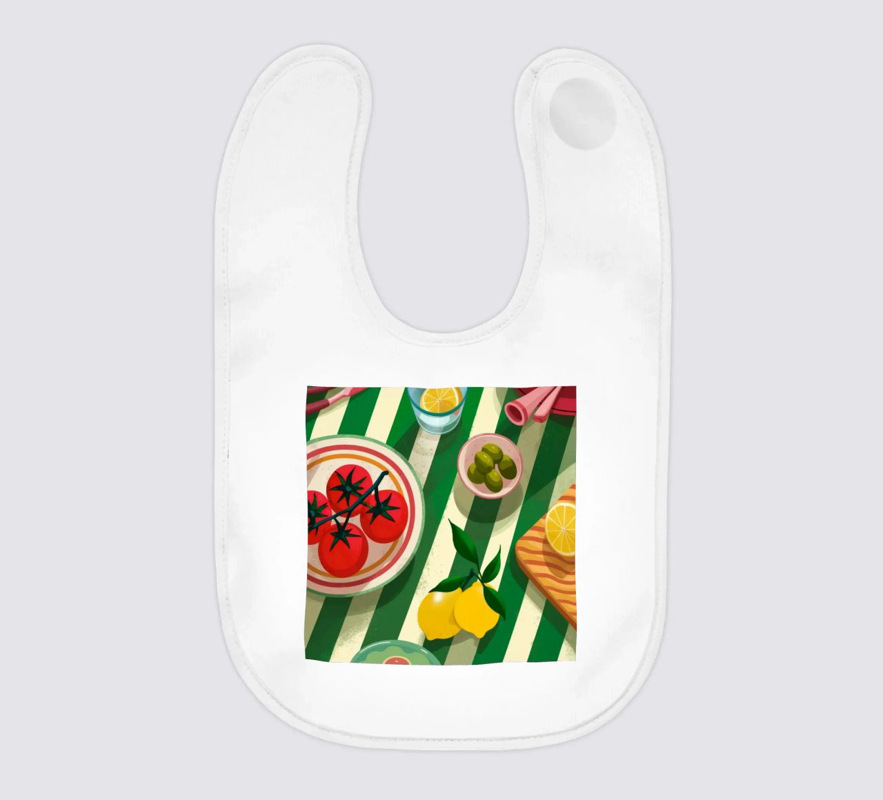 Tomato Salad Alfresco bavaglino da Muse Artworks