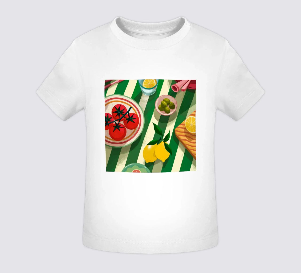 Tomato Salad Alfresco maglietta neonato da Muse Artworks