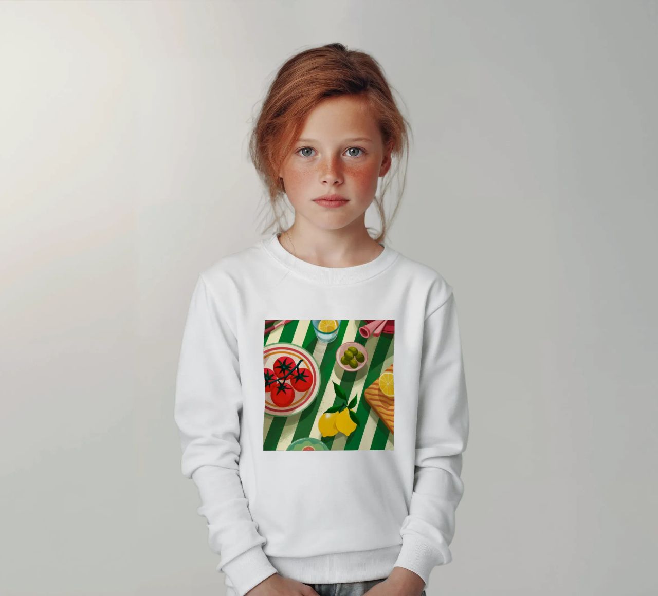 Tomato Salad Alfresco felpa bambino da Muse Artworks