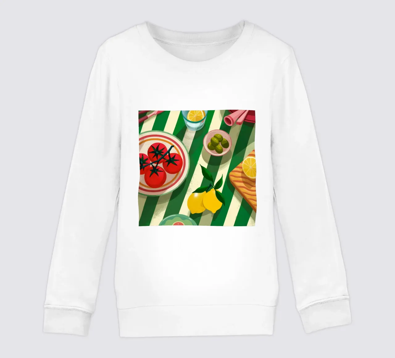 Ensalada de tomate fresco sudadera para niño de Muse Artworks