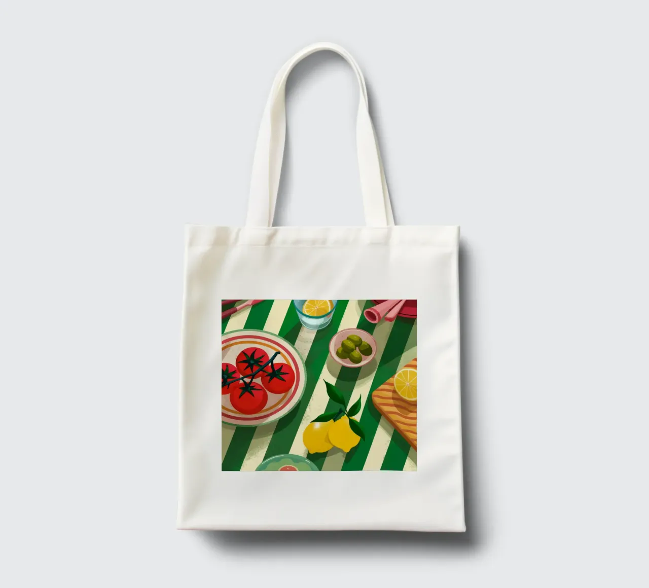 Fresh Tomato Salad tote bag by Muse Artworks