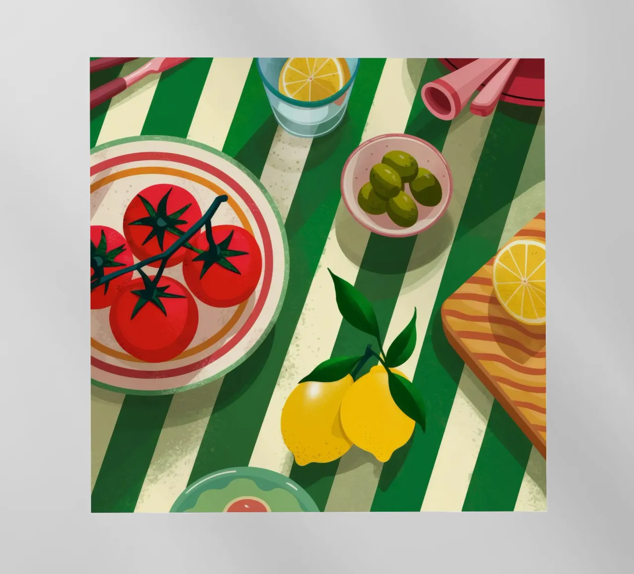 Tomato Salad Alfresco pellicola backlit da Muse Artworks