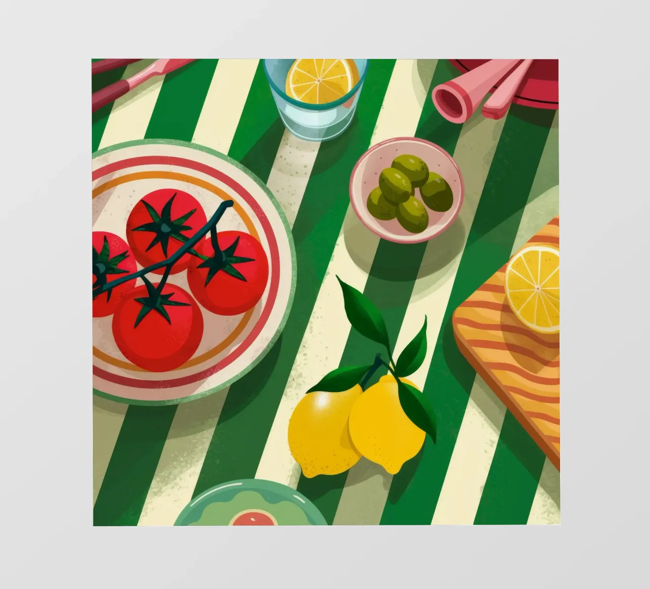 Tomato Salad Alfresco pellicola backlit da Muse Artworks