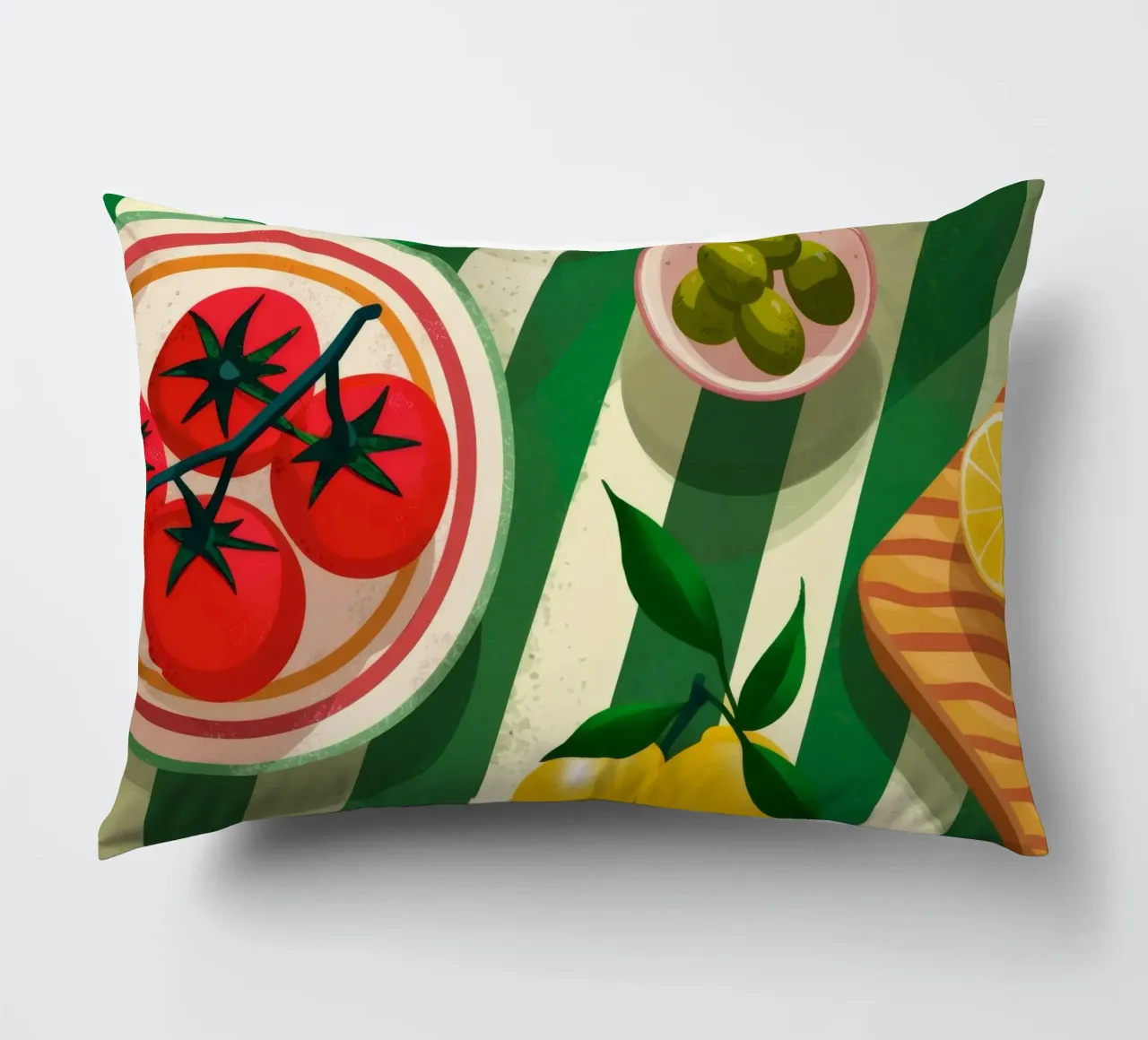 Salade van verse tomaten kussen van Muse Artworks