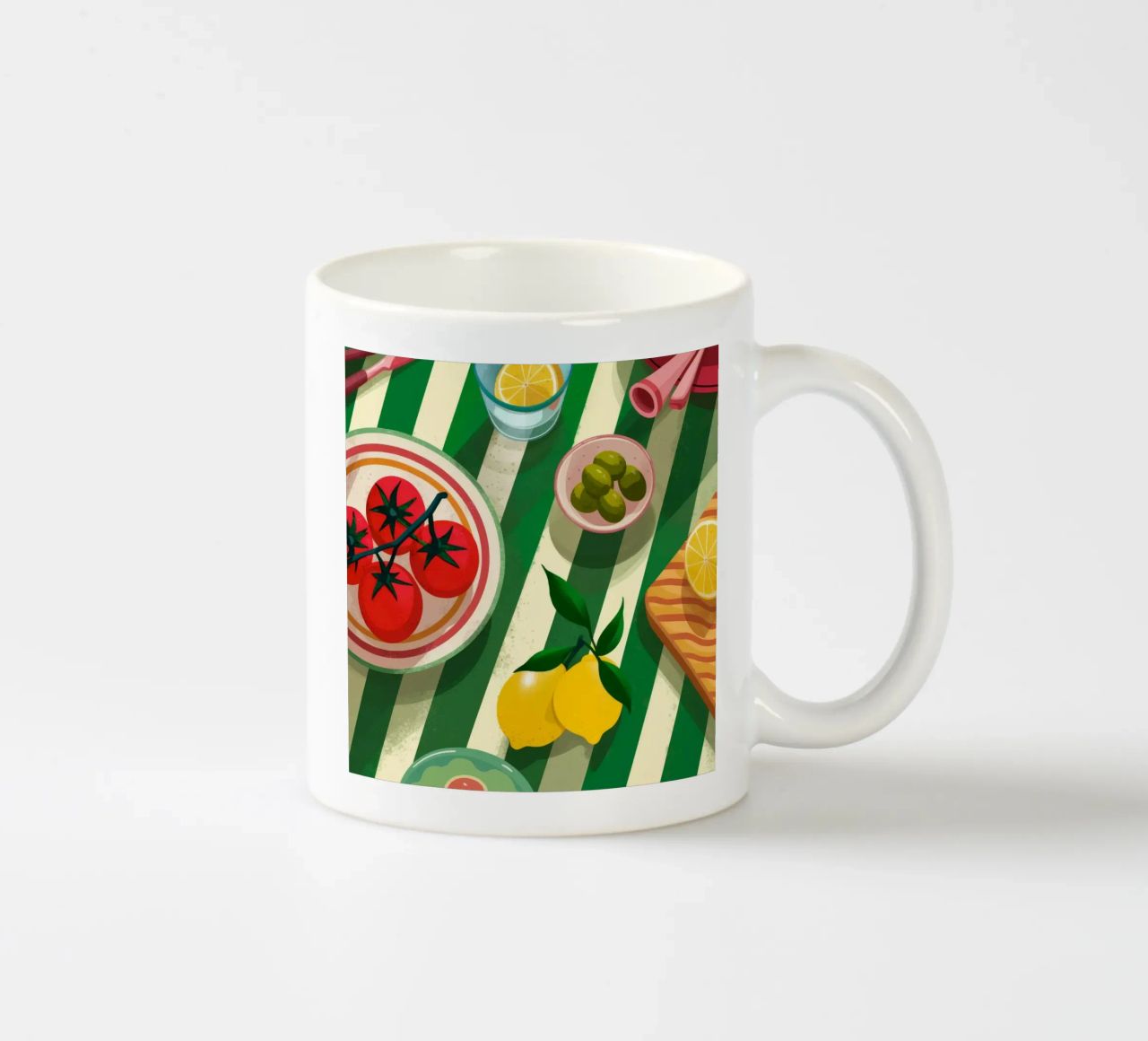Tomato Salad Alfresco tazza in ceramica da Muse Artworks