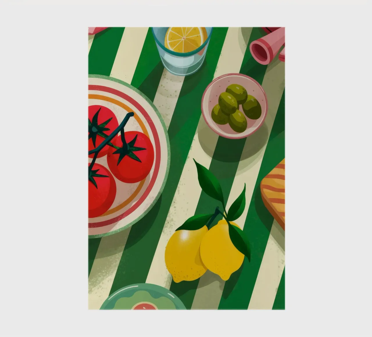 Tomato Salad Alfresco diario da Muse Artworks