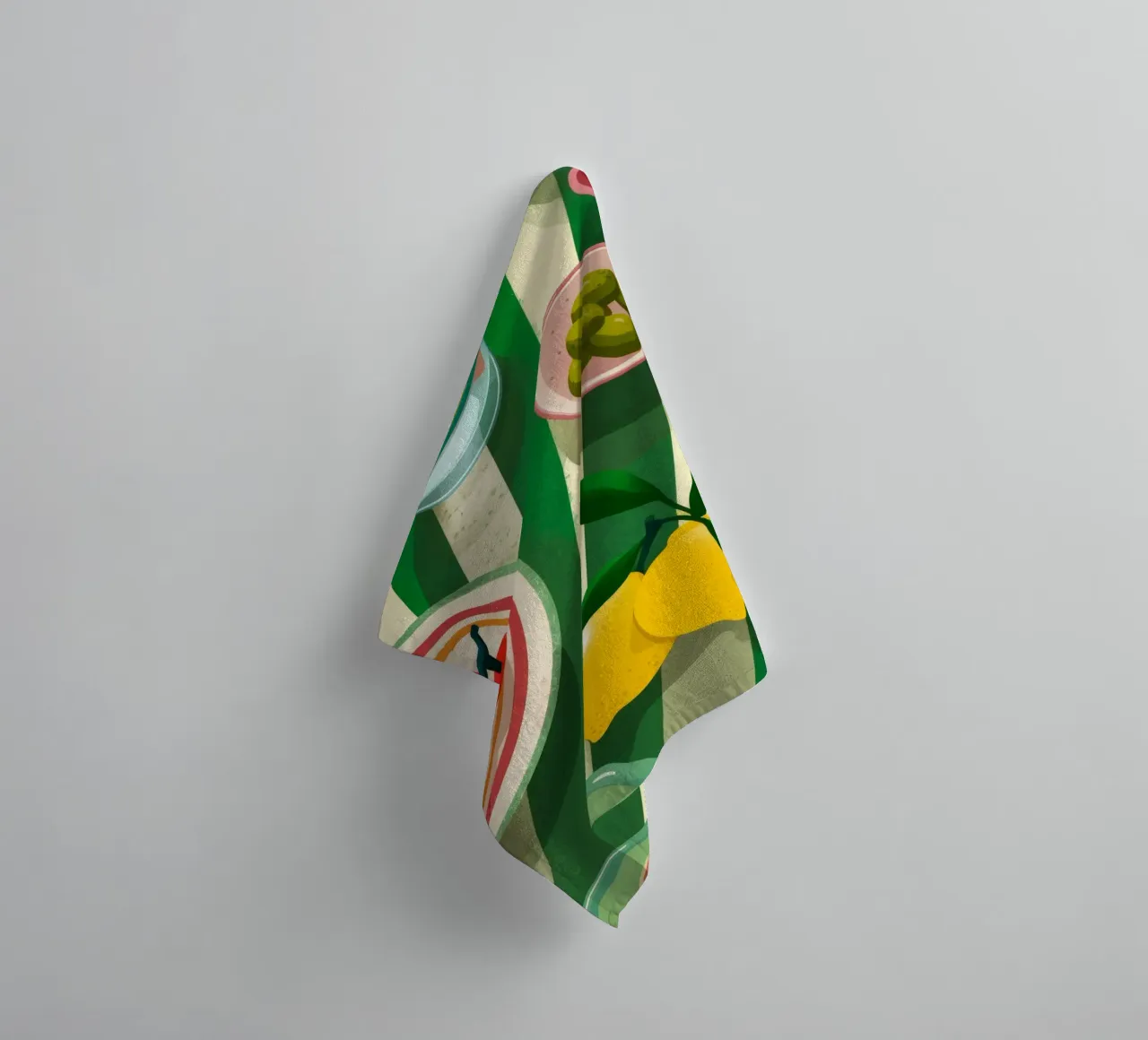 Tomato Salad Alfresco asciugamano da bagno da Muse Artworks