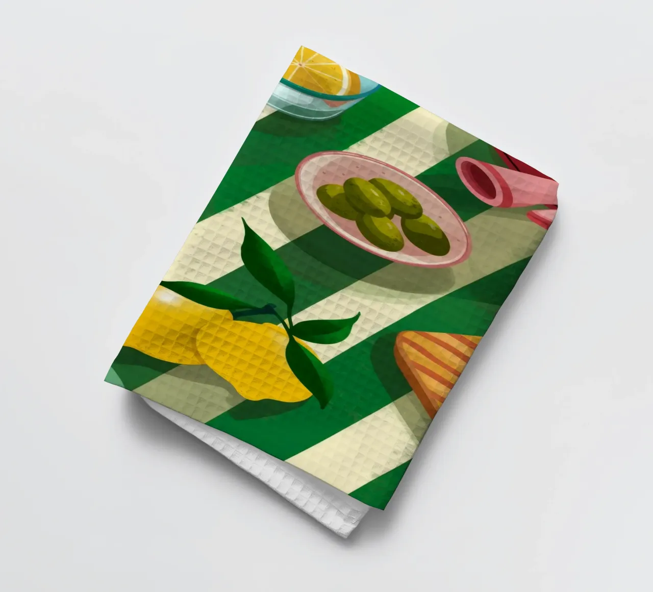 Tomato Salad Alfresco canovaccio da cucina da Muse Artworks