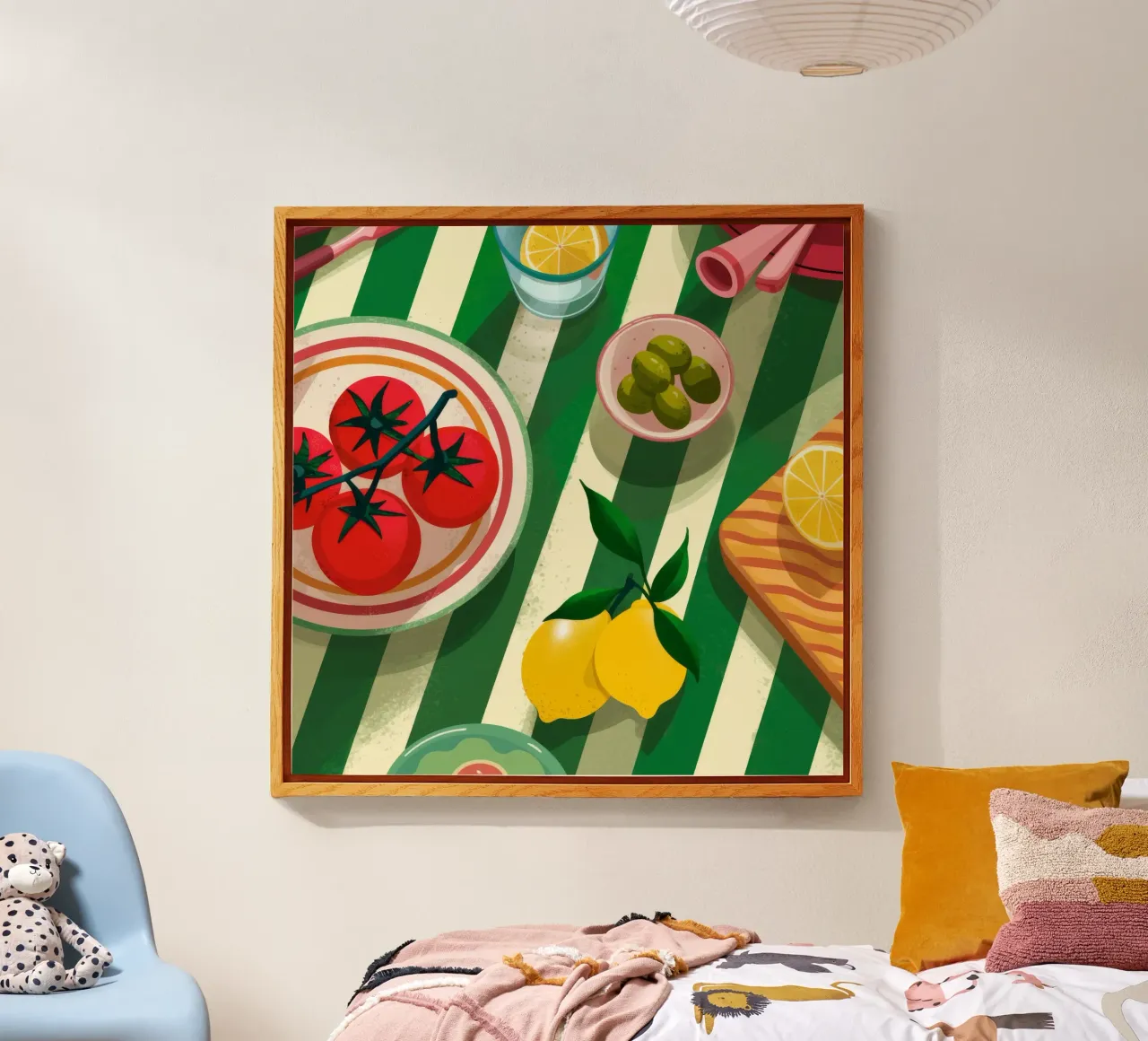 Fresh Tomato Salad acrylic glass by Muse Artworks