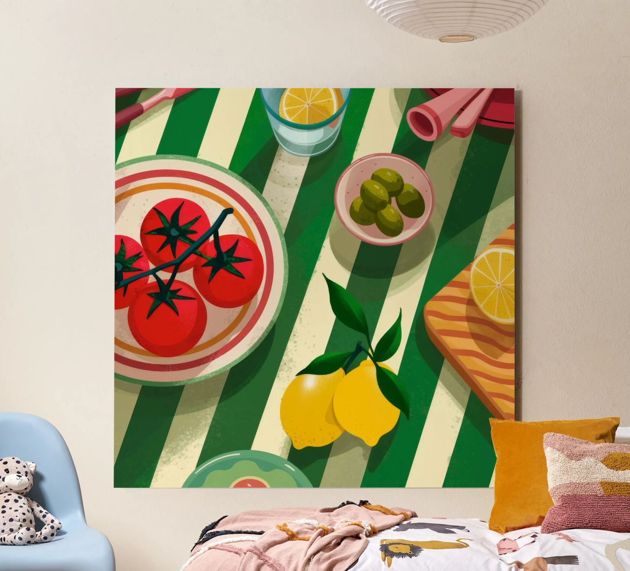 Tomato Salad Alfresco alluminio dibond da Muse Artworks