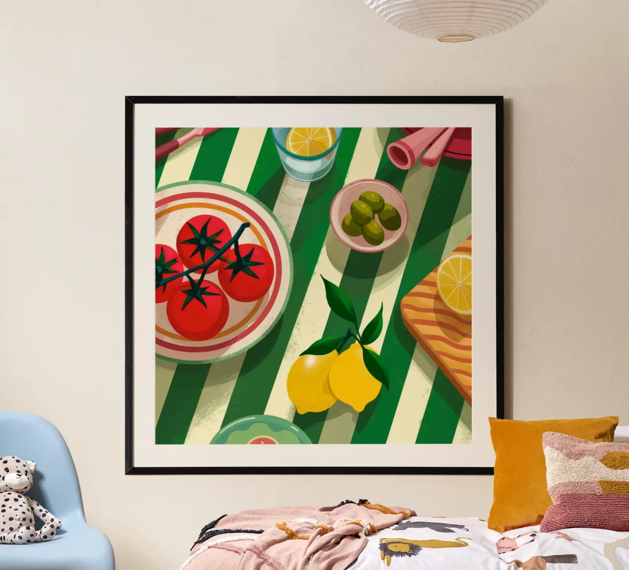 Tomato Salad Alfresco poster da Muse Artworks