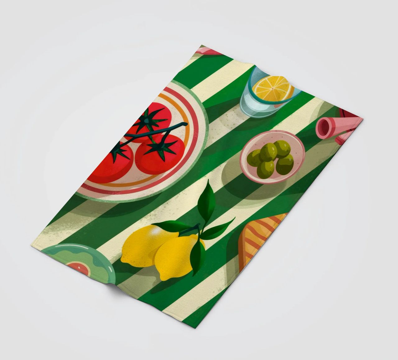 Tomato Salad Alfresco coperta in pile da Muse Artworks