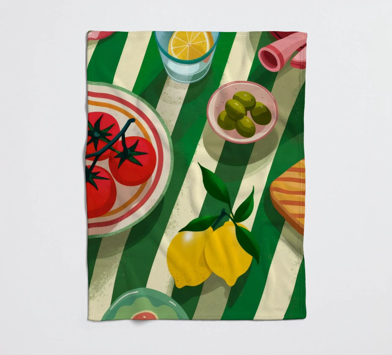 Tomato Salad Alfresco coperta in pile da Muse Artworks