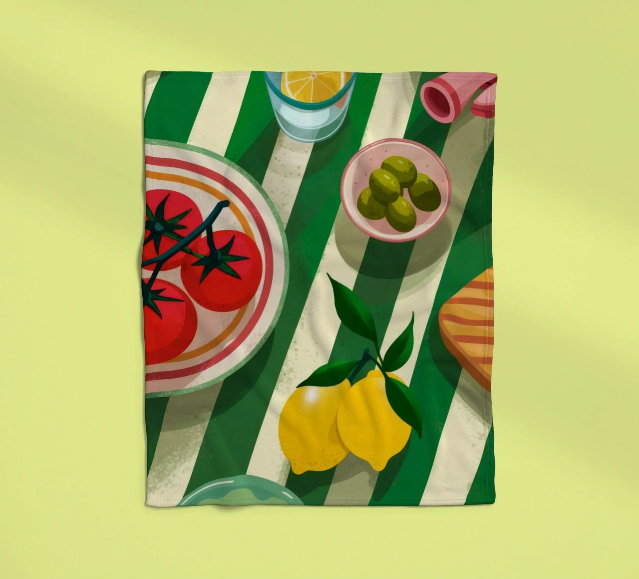 Tomato Salad Alfresco coperta in pile da Muse Artworks