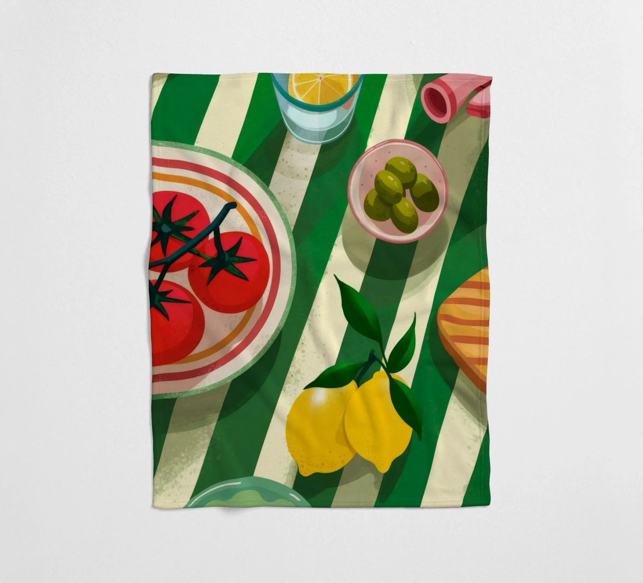 Tomato Salad Alfresco coperta in pile da Muse Artworks