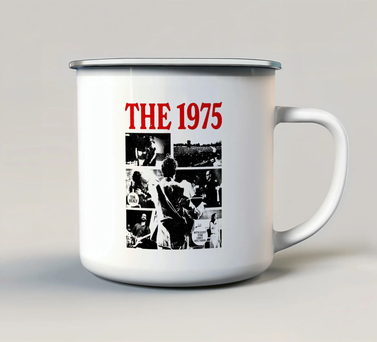 Retro Perform Band The 1975 tazza in smalto da SlofarArt