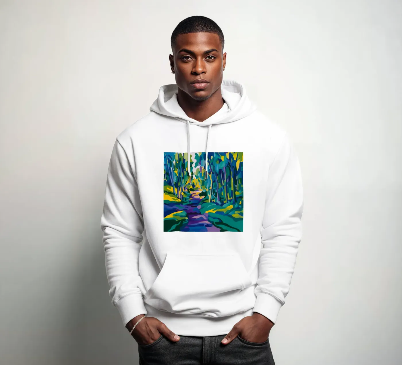 Forest Stream Path hoodie van FadeAura