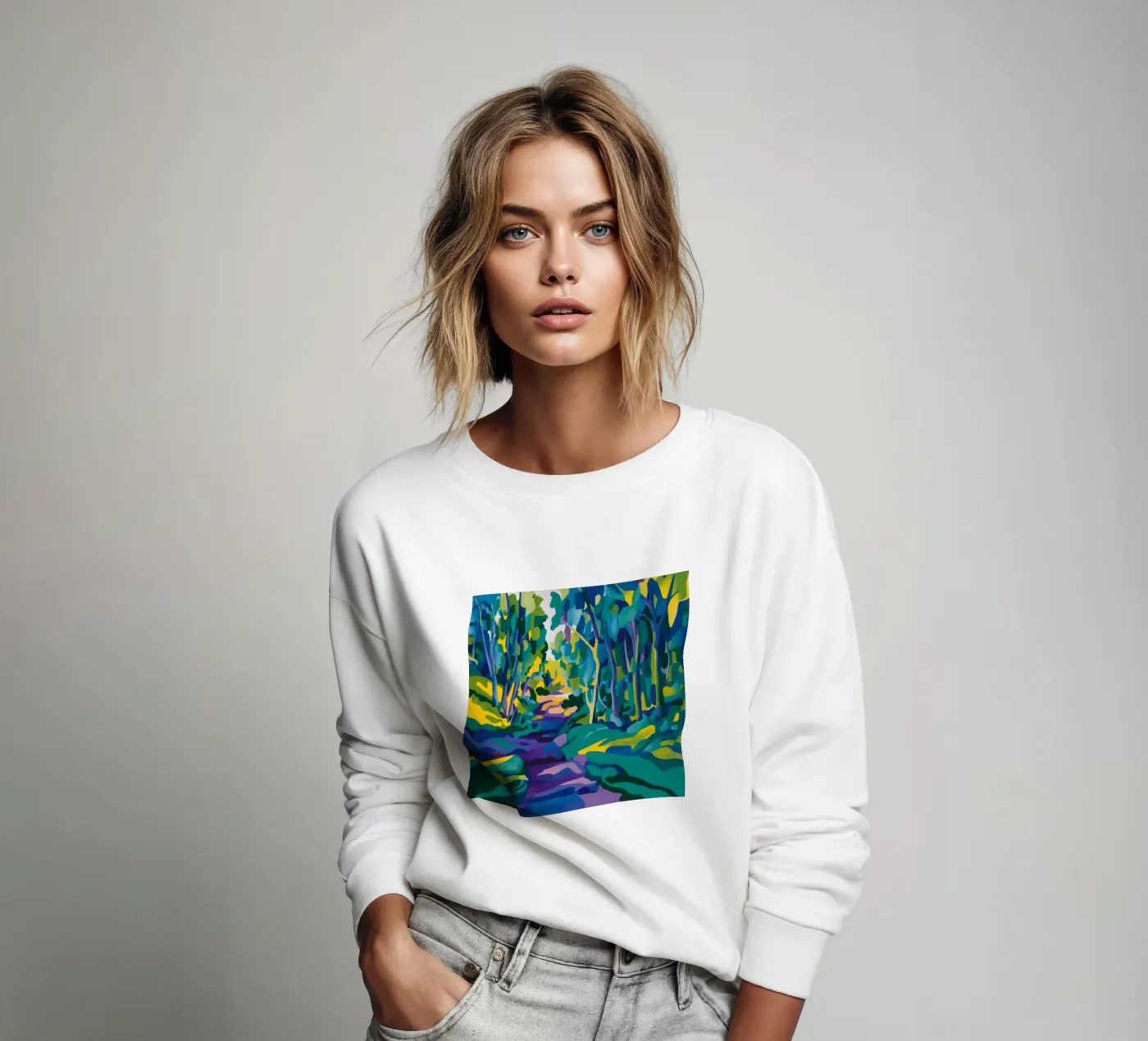 Sentiero del ruscello forestale felpa da FadeAura