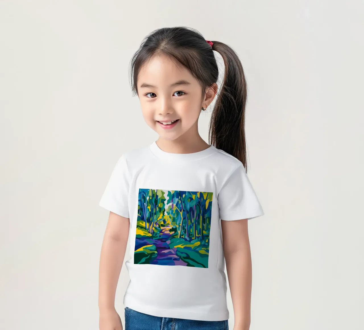 Sentiero del ruscello forestale t-shirt bambini da FadeAura