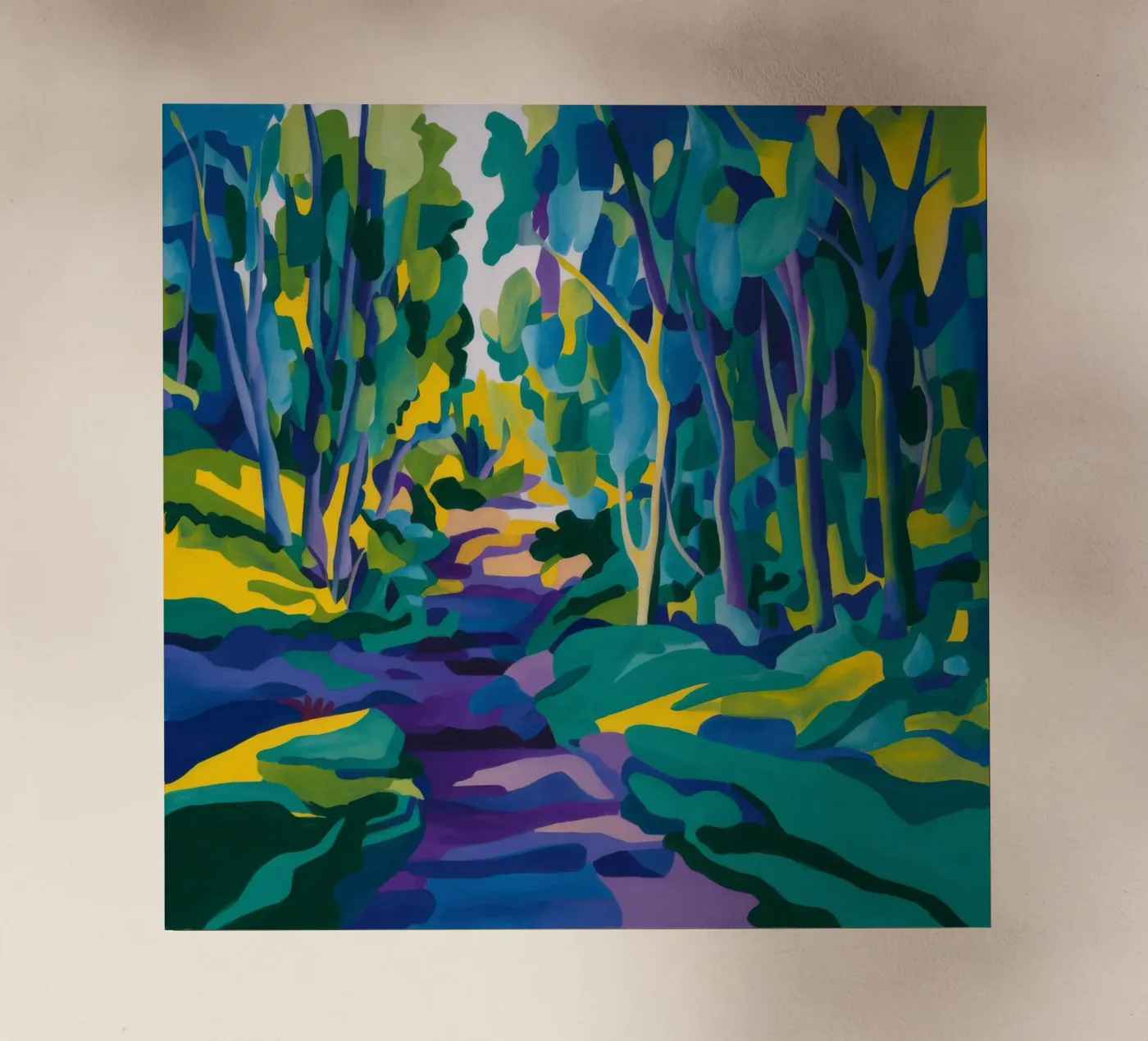 Forest Stream Path pellicola backlit da FadeAura