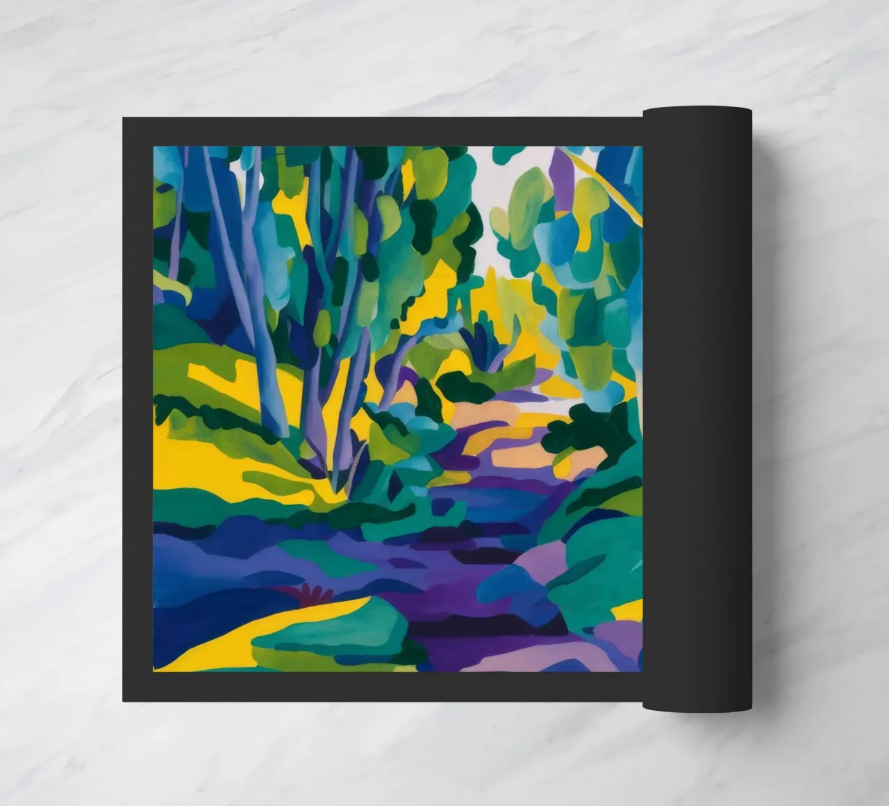 Forest Stream Path Fußmatte von FadeAura