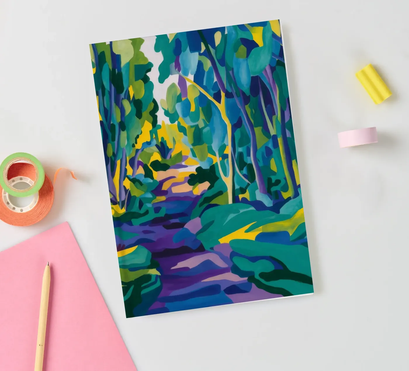 Forest Stream Path notebook by FadeAura