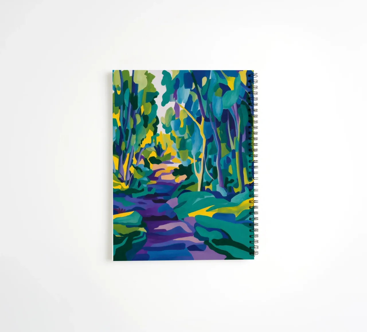 Forest Stream Path spiral notebook by FadeAura