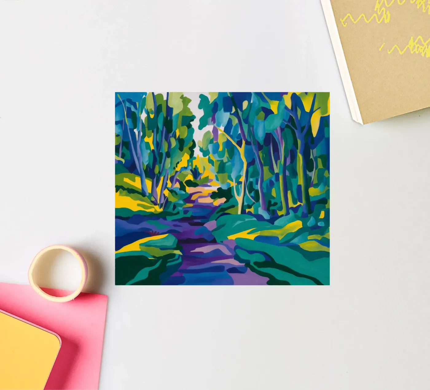 Forest Stream Path sticker by FadeAura