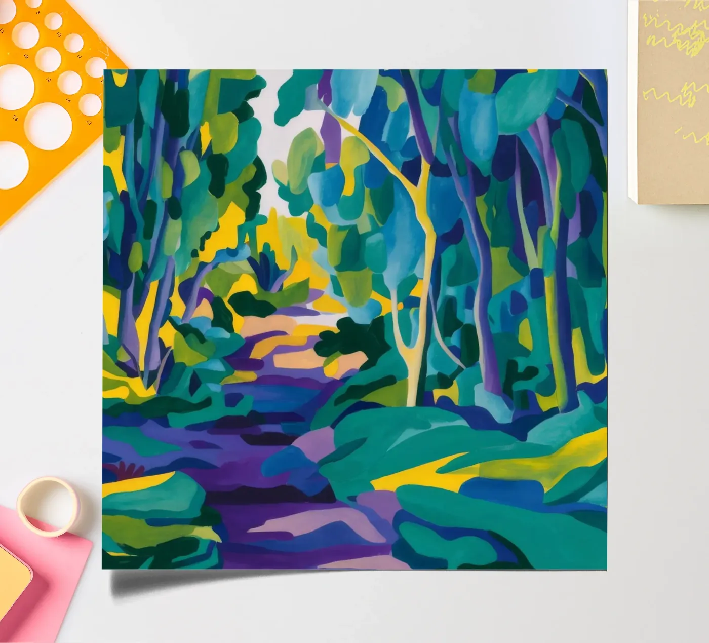 Forest Stream Path sticker sheet by FadeAura