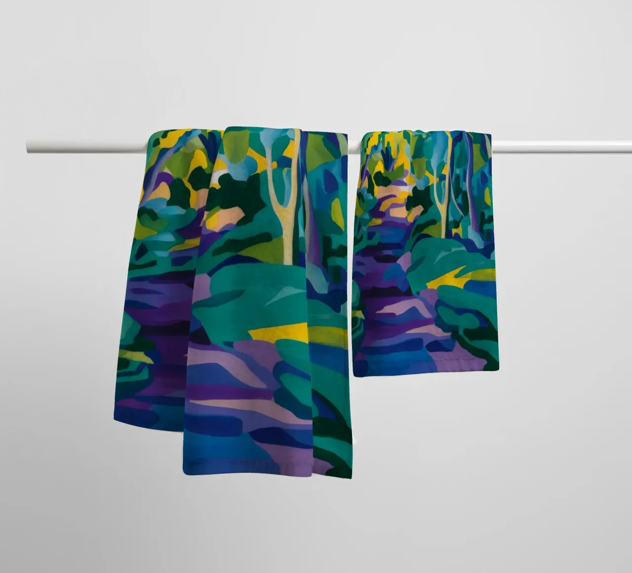 Forest Stream Path towel by FadeAura