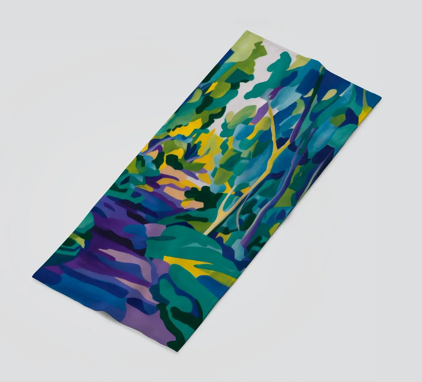 Bosbeekpad strandhanddoek van FadeAura