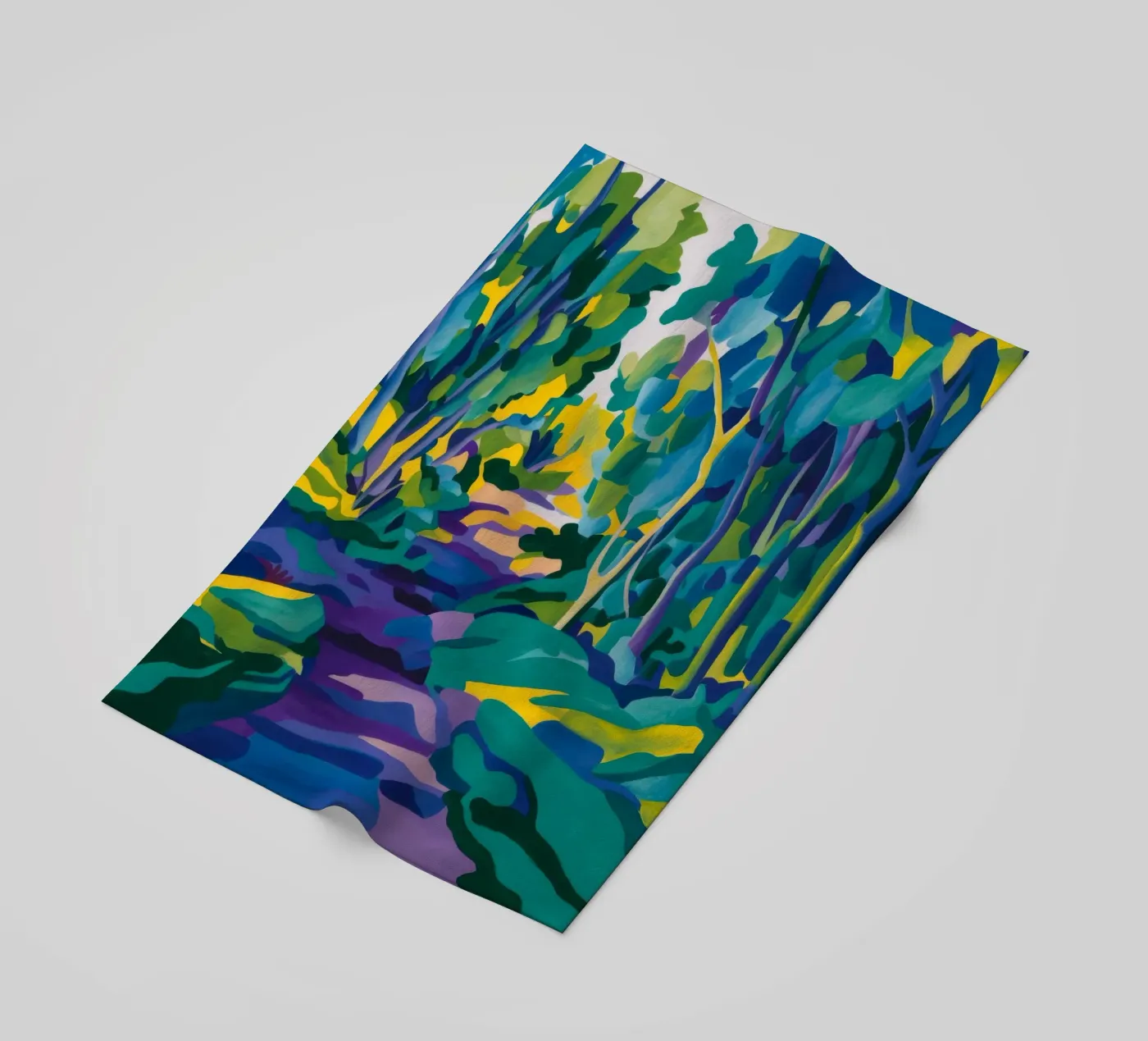 Bosbeekpad strandhanddoek van FadeAura