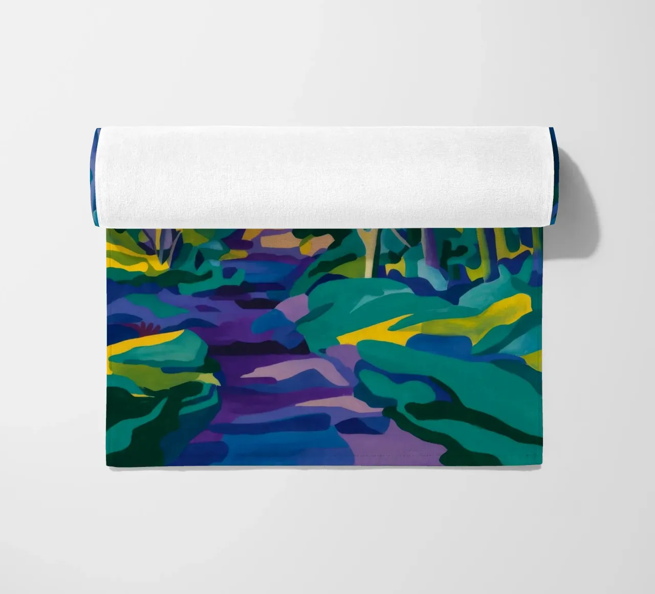 Sentiero del ruscello forestale telo mare da FadeAura