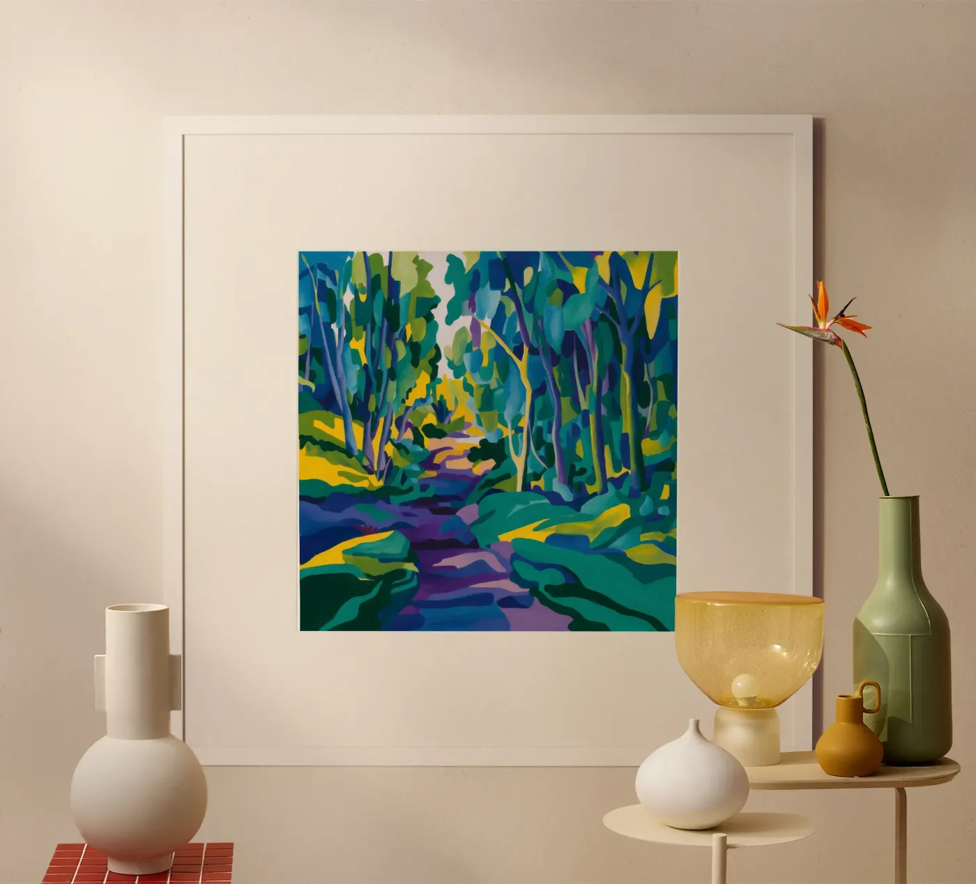 Forest Stream Path poster by FadeAura