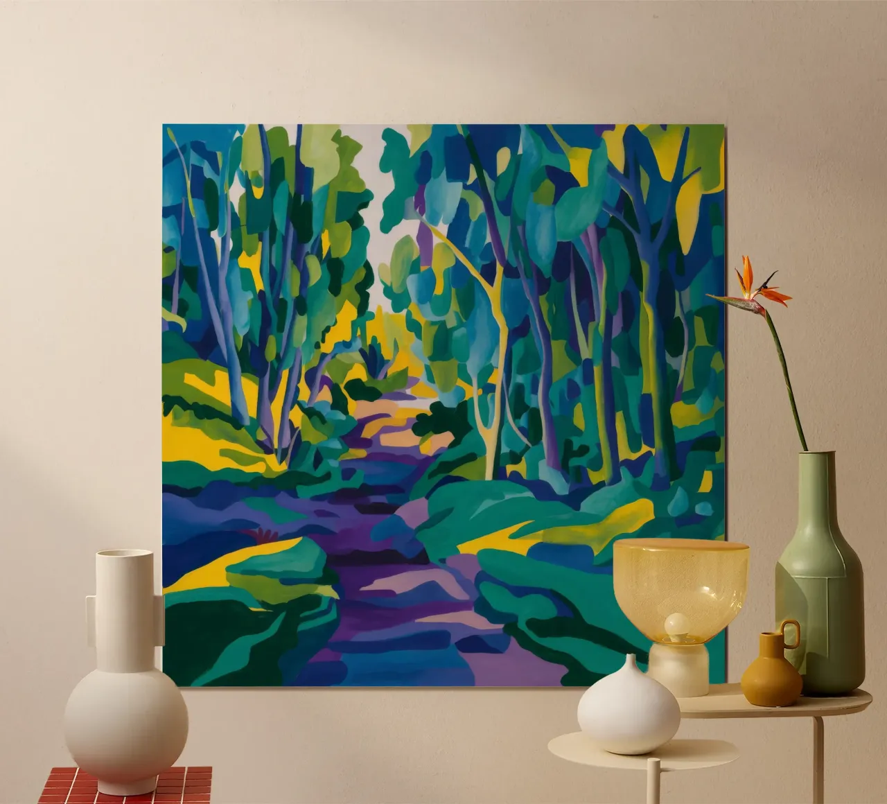 Forest Stream Path poster by FadeAura