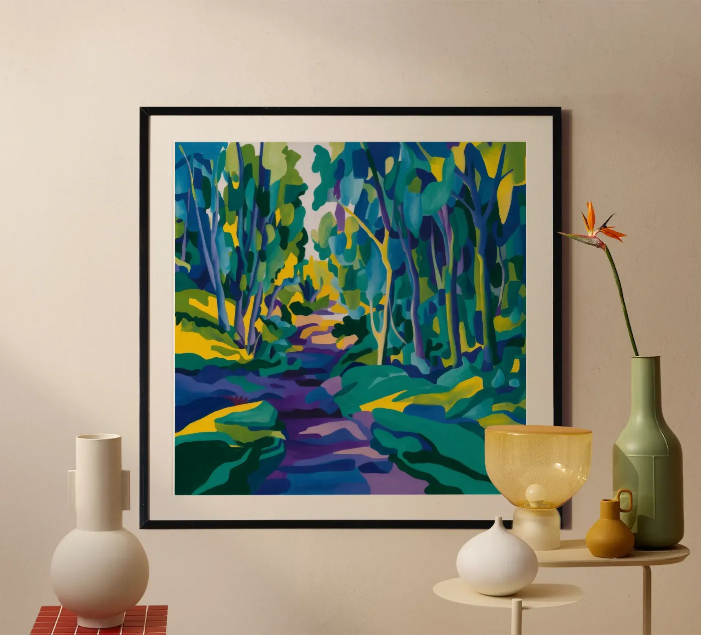 Forest Stream Path poster by FadeAura