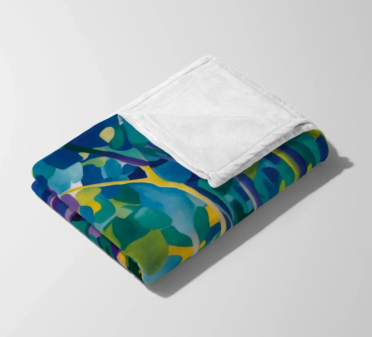 Forest Stream Path fleece blanket by FadeAura