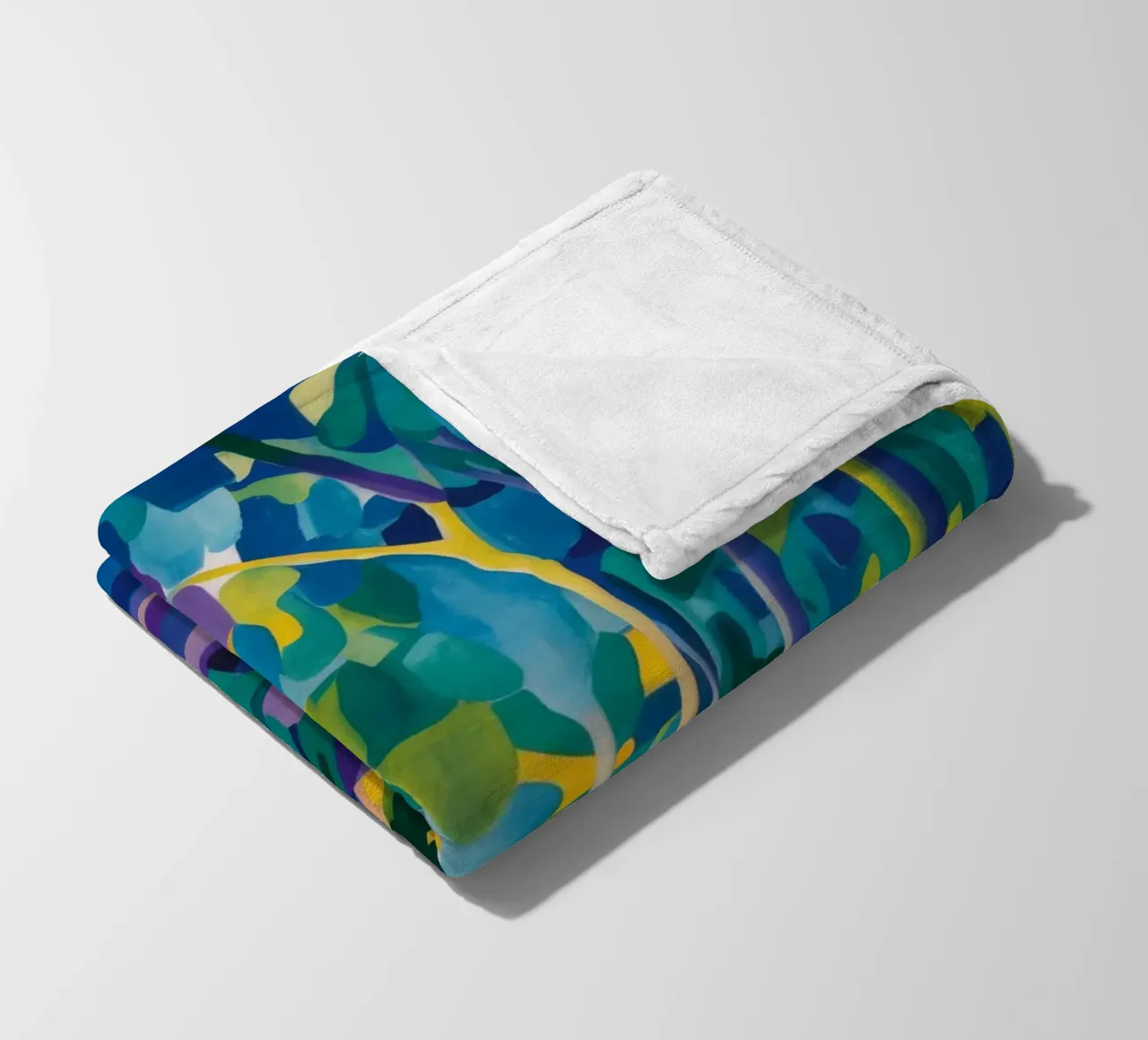Forest Stream Path fleece blanket by FadeAura