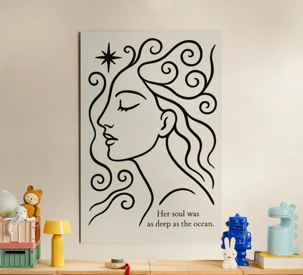 The Soul Was As Deep As the Ocean alluminio dibond da treechild