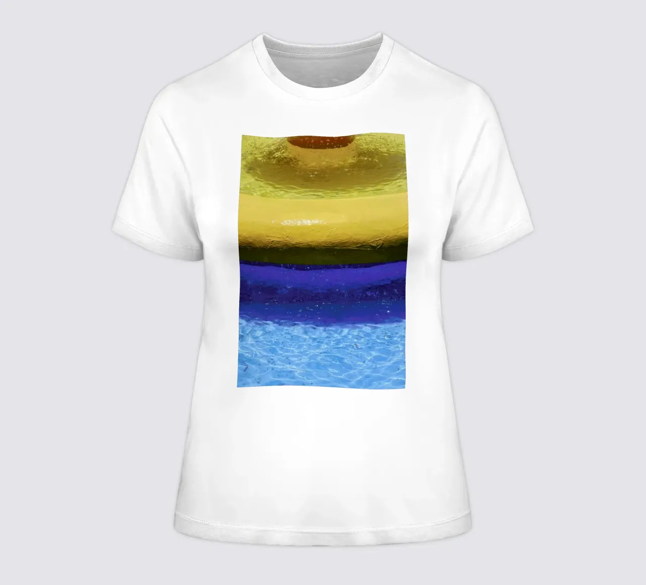 Swembad women's fitted t-shirt by Shot By Clint