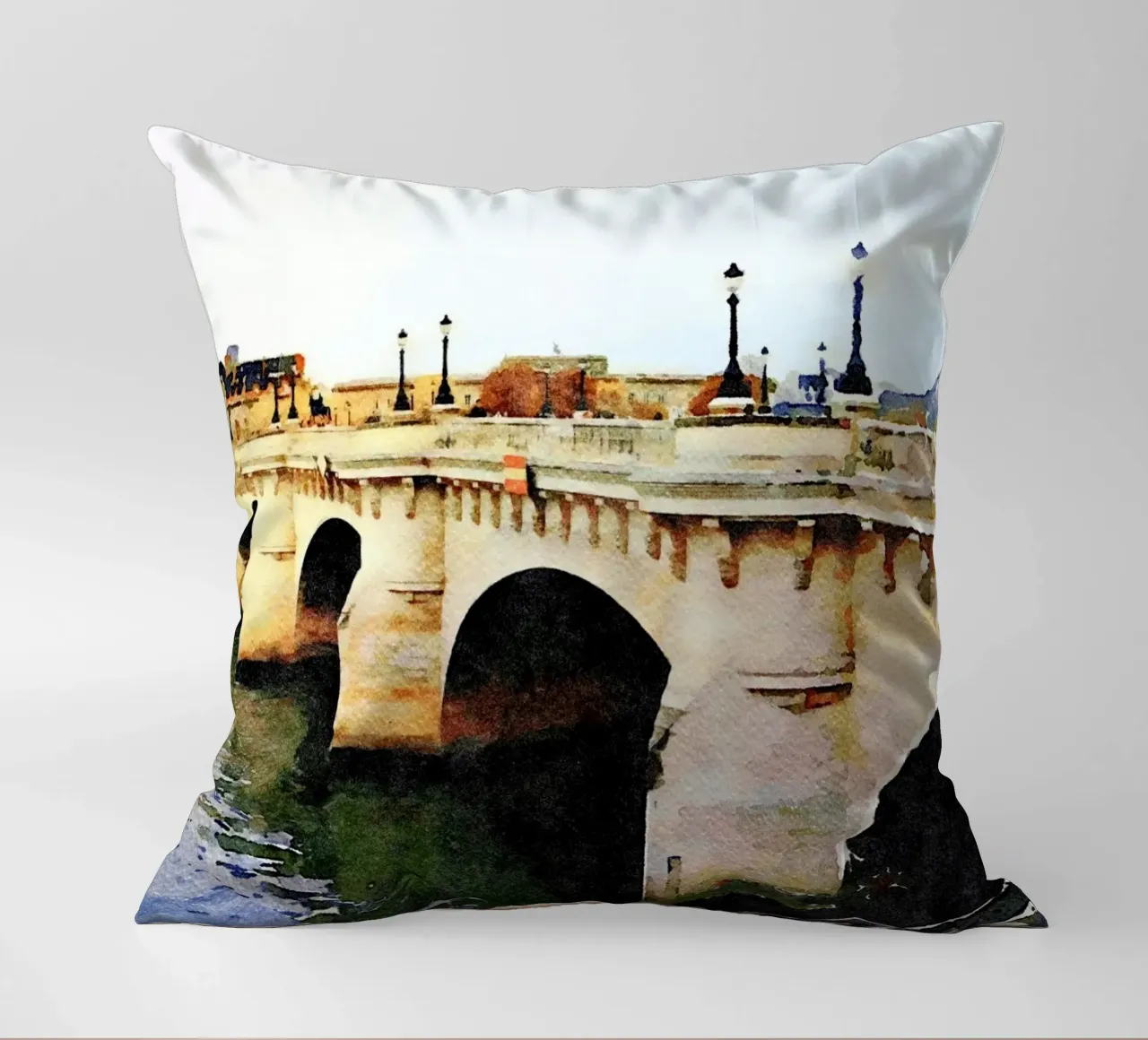 Ponte a Parigi cuscino da Massimo Frascogna