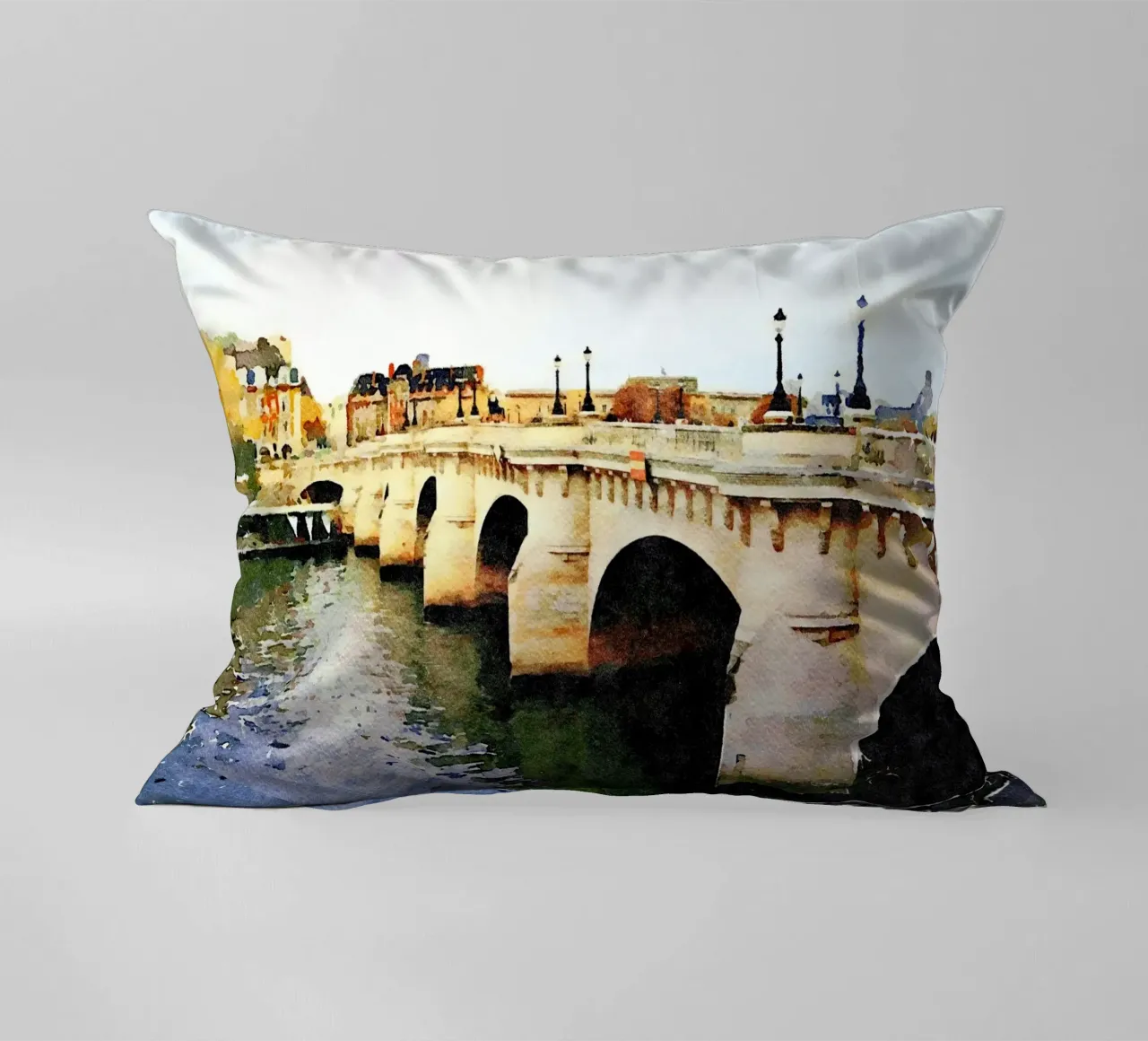 Ponte a Parigi cuscino da Massimo Frascogna