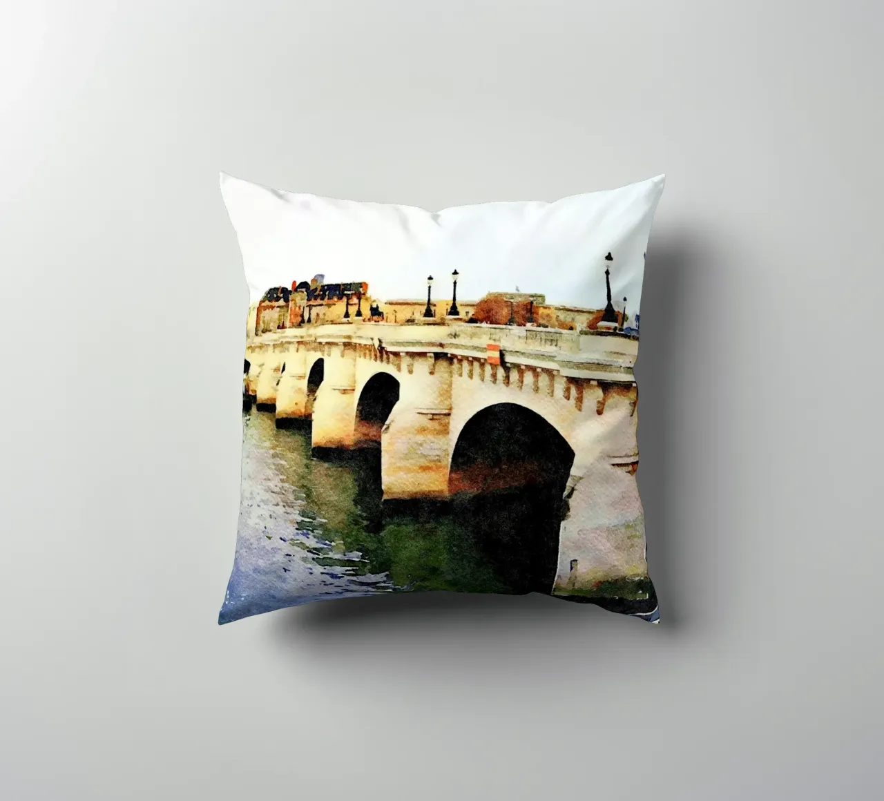 Ponte a Parigi cuscino da Massimo Frascogna