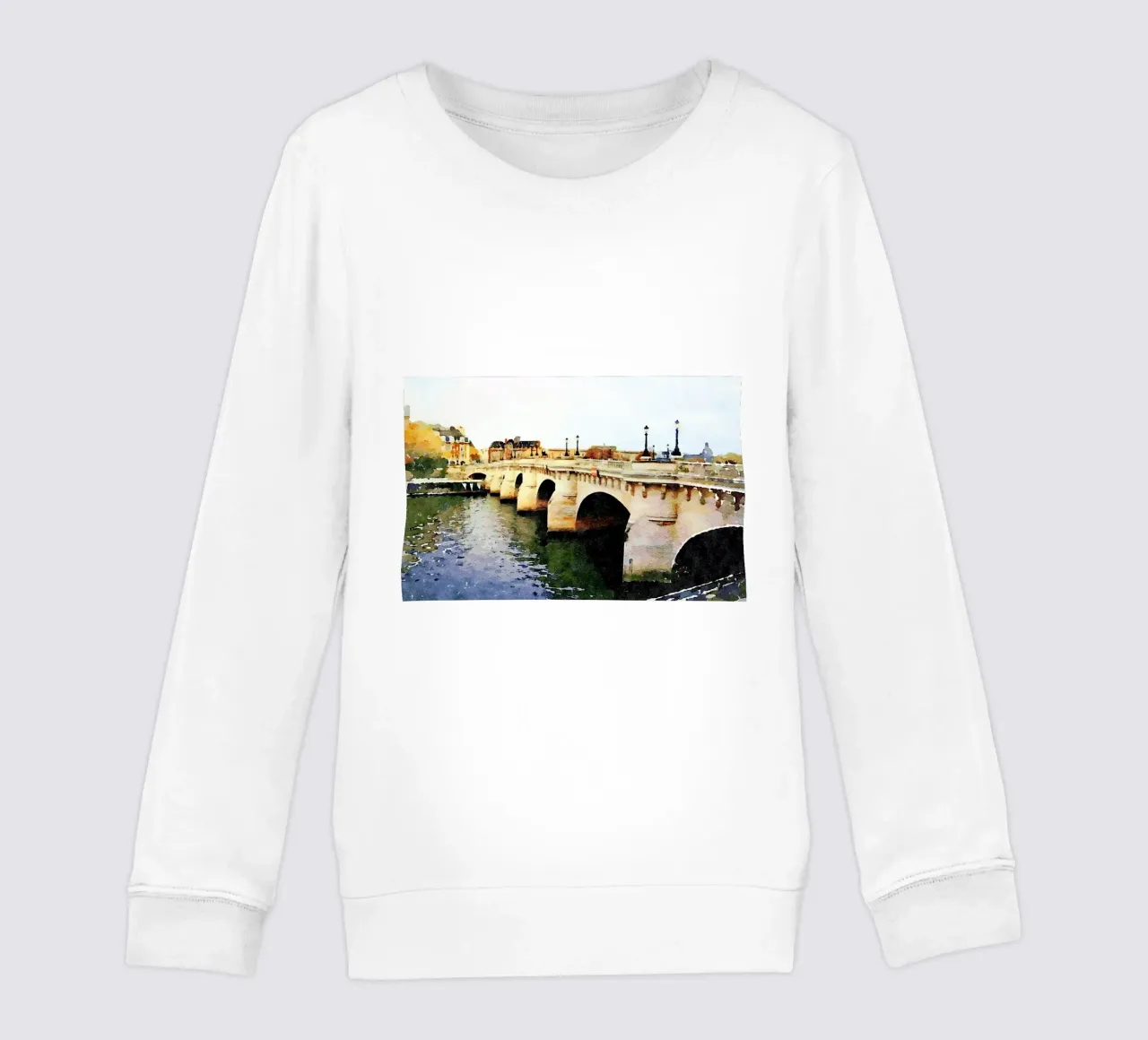 Ponte a Parigi felpa bambino da Massimo Frascogna