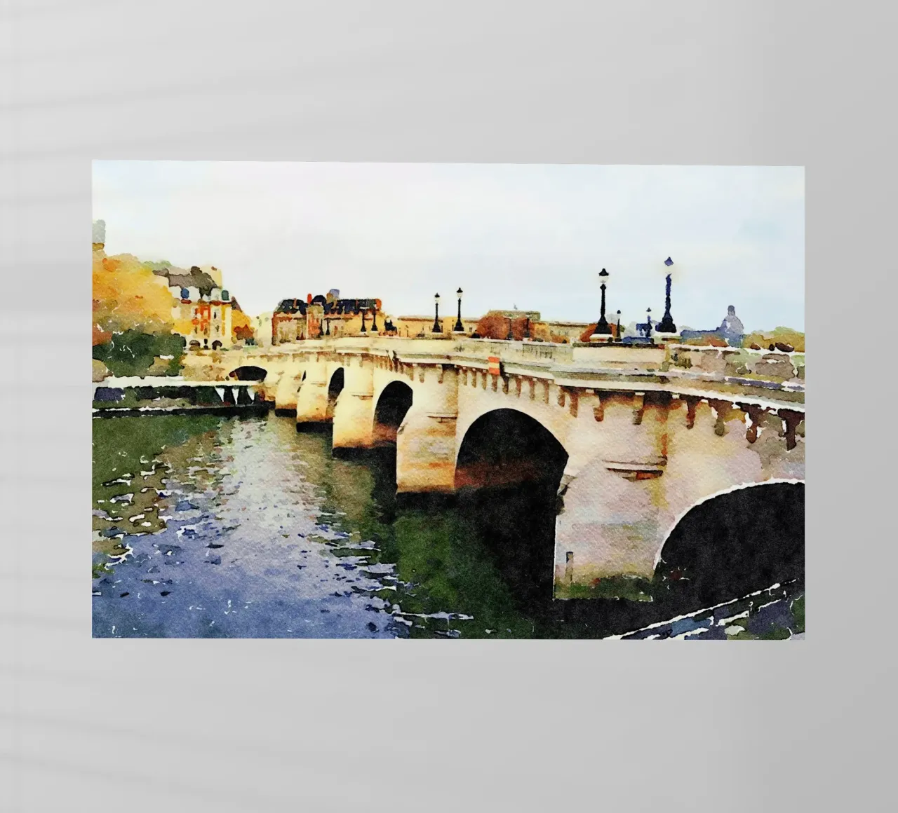 Ponte a Parigi pellicola backlit da Massimo Frascogna