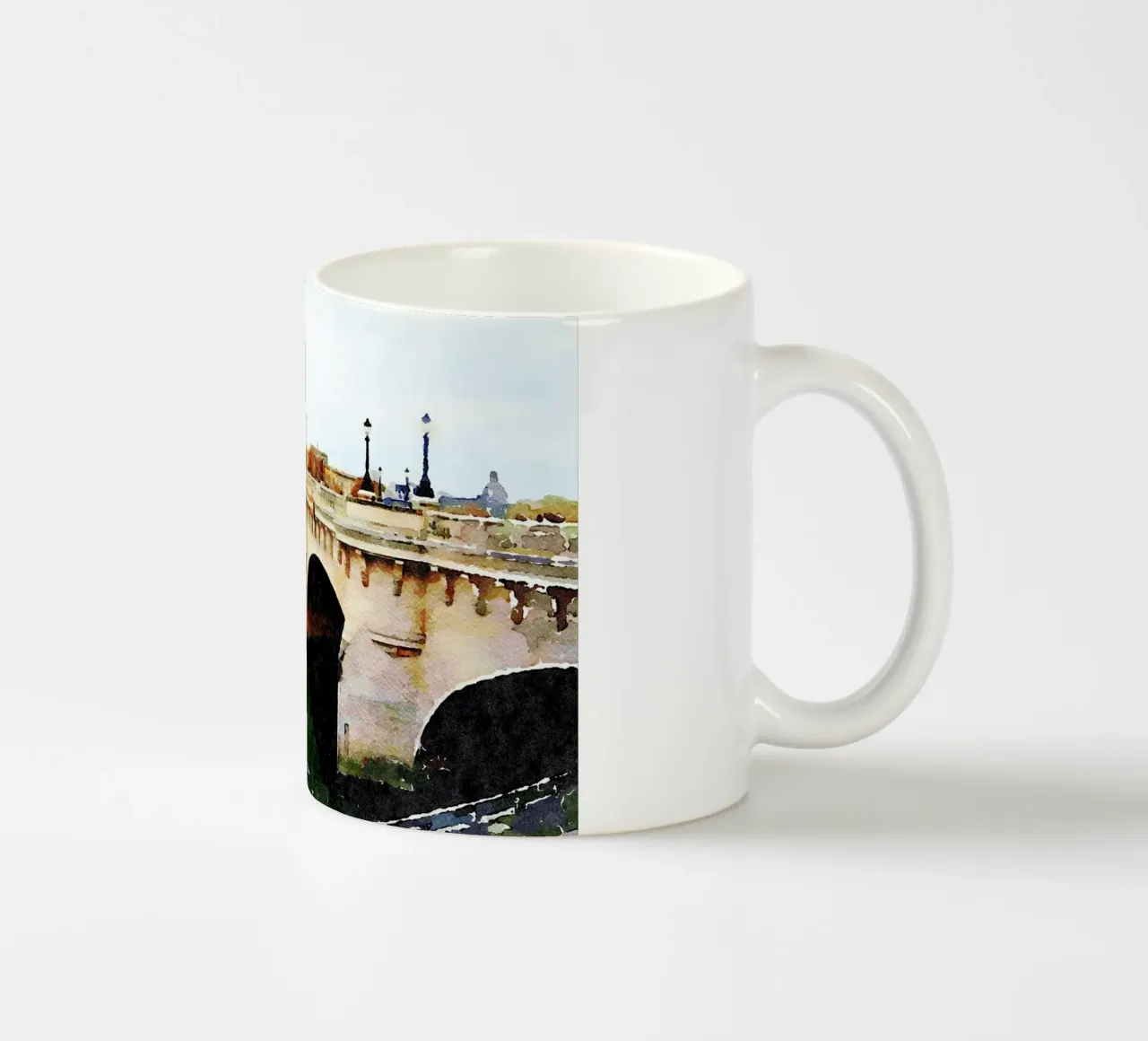 Ponte a Parigi tazza in ceramica da Massimo Frascogna