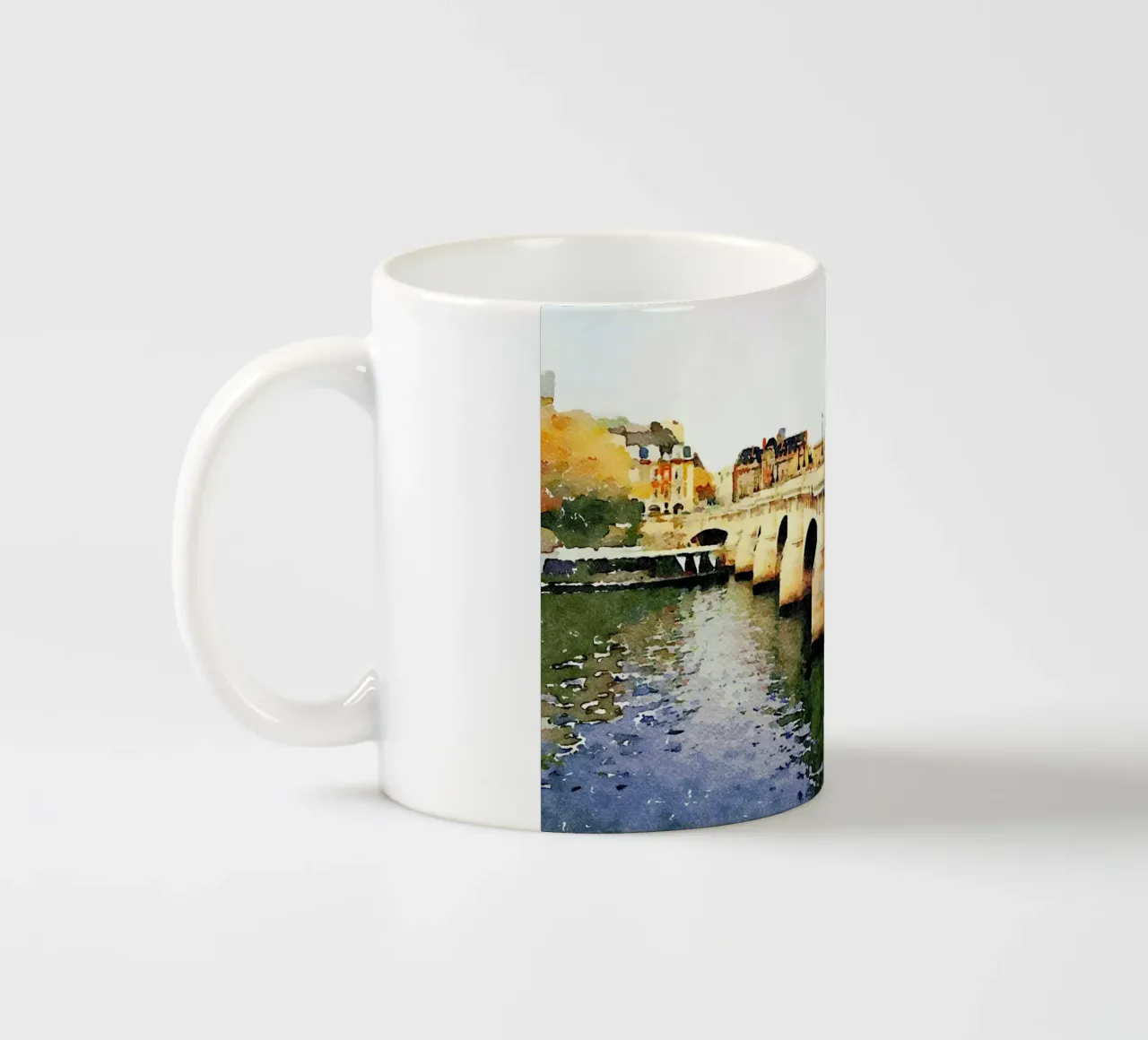 Ponte a Parigi tazza in ceramica da Massimo Frascogna