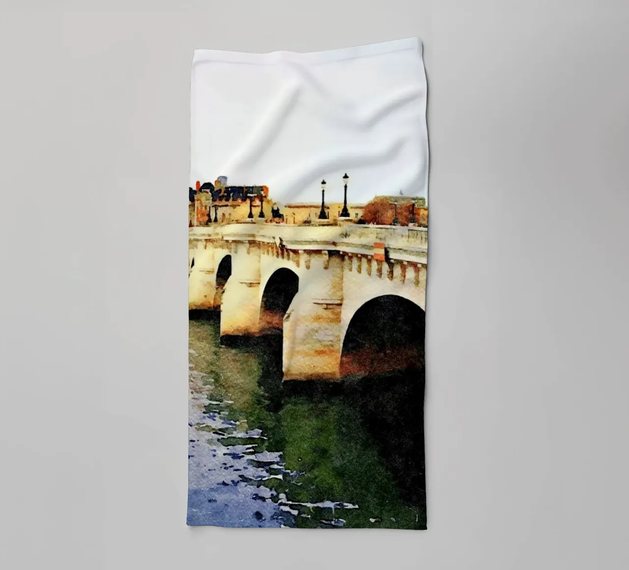 Ponte a Parigi asciugamano da bagno da Massimo Frascogna